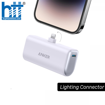 Pin Dự Phòng Anker Nano 5000 12W (Built-In Lightning Connector) - A1645 Purple