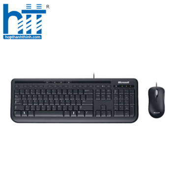 Bộ bàn phím, chuột có dây Wired Desktop 600 màu đen Microsoft