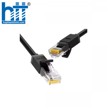 Ugreen 50195 8M màu Đen Cáp mạng LAN CAT 6 Đầu bấm kim loại NW101 20050195