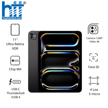 Máy tính bảng Apple IPad Pro 11 M4 5G (8GB/ 256GB/ Space Black/ MVW33ZA/A)