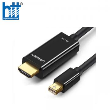 Ugreen 10455 3M màu Đen Cáp chuyển đổi Mini DP sang HDMI hỗ trợ phân phải 4K x 2K MD101 20010455