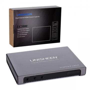 Capture UNISHEEN UC5000 tín hiệu VIDEO 2 luồng HDMI Livestream USB 3.0 