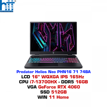 Laptop gaming Acer Predator Helios Neo PHN16 71 74BA