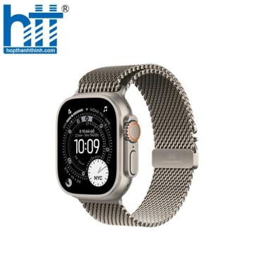 Apple Watch Ultra 3 GPS 5G 49mm Viền Titan dây Milan Titan – Small (Titan Tự nhiên – Dây Tự nhiên) MEWW4SA/A