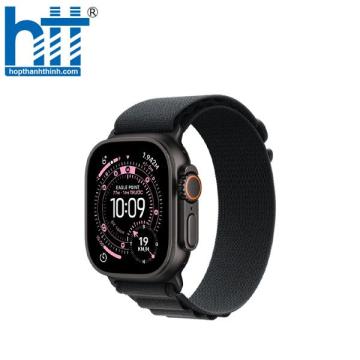 Apple Watch Ultra 3 GPS 5G 49mm Viền Titan dây Alpine – Small (Titan đen – Dây đen) MF0Q4SA/A