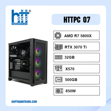 HTT AMD 07 (AMD R7 5800X/ X570 / 32GB RAM/ 500GB SSD/ RTX 3070Ti / 850W)