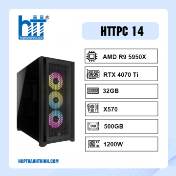 HTT AMD 14 (AMD R9 5950X/ X570 / 32GB RAM/ 500GB SSD/ RTX 4070 Ti / 1200W)