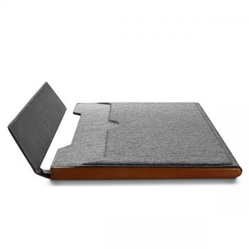 Túi chống sốc TOMTOC Premium leather 16″ gray - H15-E01Y