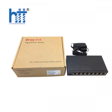 Thiết Bị Mạng Switch DrayTek 8 Port VigorSwitch G1080 Gigabit Smart