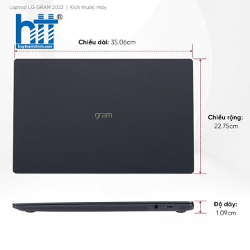 Laptop LG Gram 2023 Ultra Slim 15Z90RT-G.AH55A5 (Intel Core i5-1340P | 16GB | 512GB | Intel Iris Xe | 15.6-inch FHD | Win 11 | Xanh)
