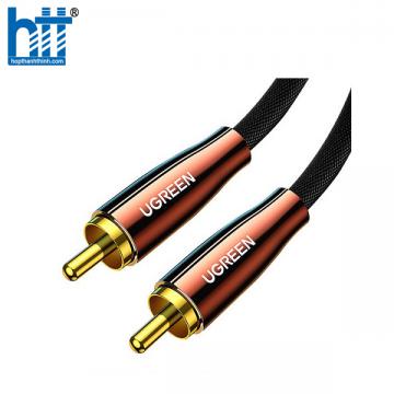 Cáp âm thanh Audio Coaxial RCA to RCA bọc Nynol dài 2M Ugreen 10190 cao cấp