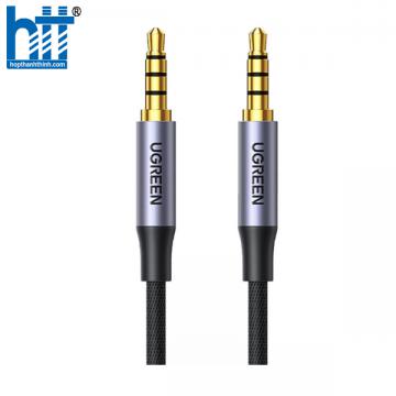Ugreen 10648 1M 4 khấc Màu Đen cáp âm thanh 3.5mm Hi-Fi Stereo TRRS AV183 20010648