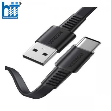Ugreen 10975 1M màu đen USB type C Cáp sạc và truyền dữ liệu máy tính ra điện thoại US333 20010975