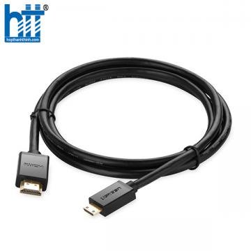Ugreen 11167 1.5M 4K 60hz 2.0 Cáp Mini HDMI sang HDMI thuần đồng màu Đen HD108 20011167