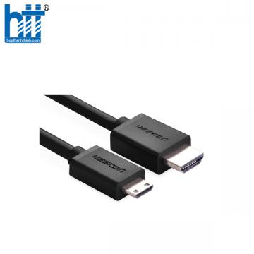 Ugreen 11167 1.5M 4K 60hz 2.0 Cáp Mini HDMI sang HDMI thuần đồng màu Đen HD108 20011167