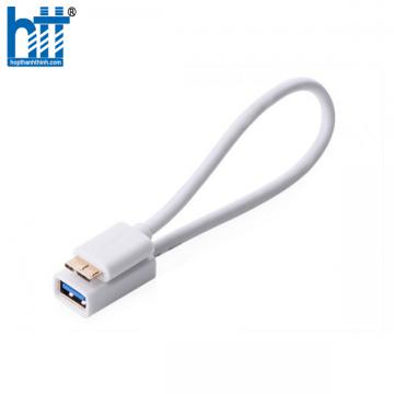 Ugreen 10817 50CM màu Trắng Cáp MICRO USB 3.0 OTG sang USB 3.0 âm US128 20010817