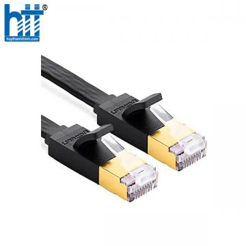 Ugreen 11267 20M màu Đen Cáp mạng LAN CAT 7 ftp dây dẹp NW106 20011267