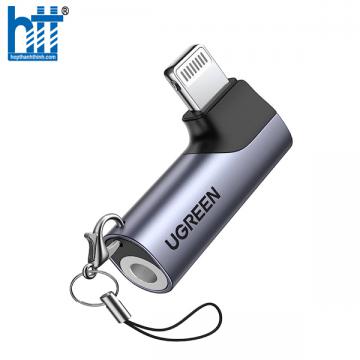 Đầu chuyển âm thanh USB Type-C to 3.5mm AUX có DAC Stereo Mic HiFi bẻ góc 90 độ Ugreen 20194 cao cấp