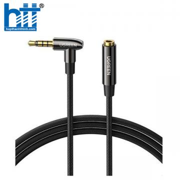 Ugreen 20494 1M 4 khấc Màu Đen 90 độ Cáp âm thanh 3.5mm nối dài hổ trợ Hi-Fi Stereo TRRS AV188 20020494