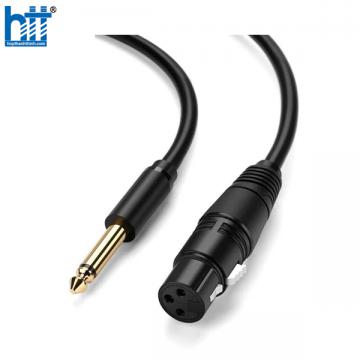 Ugreen 20721 5M màu Đen Cáp âm thanh 6.5mm sang cannon âm AV131 20020721
