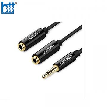 Cáp chia Audio 3.5mm ra 2 đầu 3.5mm Loa và Mic Ugreen 30620