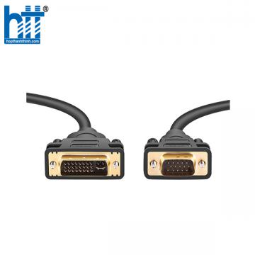 Ugreen 30741 Cáp chuyển đổi DVI 24+5 dương sang VGA dương dài 1m DVI24+5 male to VGA male cable DV102 10030741