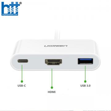 Cáp chuyển USB Type C to USB 3.0, HDMI ugreen 30377