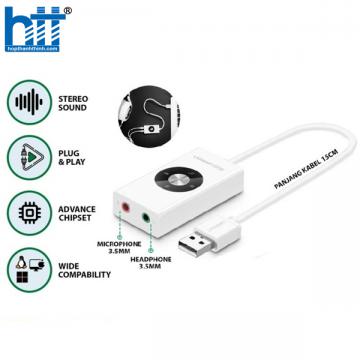 Cáp USB Sound UGREEN 30448