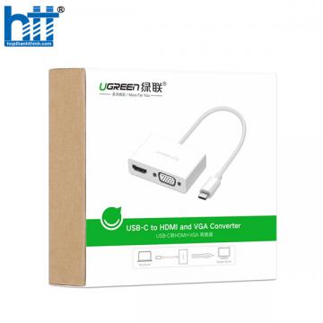 Cáp chuyển USB Type C To HDMI/VGA Ugreen 30843