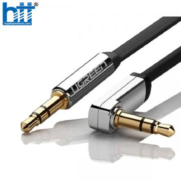 Ugreen 40183 0.5m 3.5mm Straight to Angled Audio Cable Black AV139