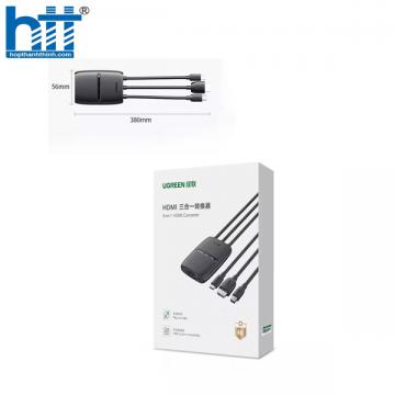 Bộ chuyển Type C + Mini Displayport + HDMI sang HDMI Ugreen 20484