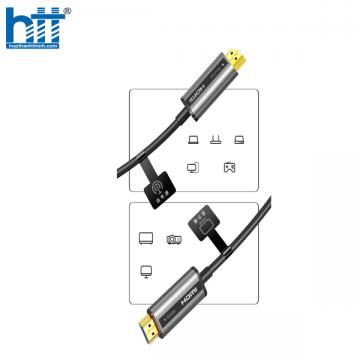 Cáp HDMI 2.0 sợi quang hợp kim kẽm 30m hỗ trợ 4K/60Hz chính hãng Ugreen 50217 cao cấp