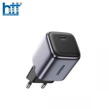 Ugreen 90664 20W 1C usb loại c Nexode mini màu đen Bộ sạc phích cắm EU cd318 10090664
