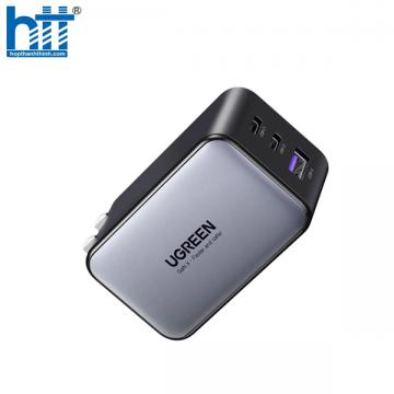 Củ sạc nhanh 65W GaN 3 cổng USB Type-C x2 USB Type-A x1 Hỗ trợ QC4+, PD3.0.. Ugreen 10334 cao cấp