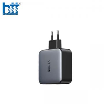 Ugreen 50327 100W 2c usb kép loại c EU Plug Màu xám Bộ sạc thông minh CD254 10050327