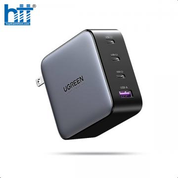 Củ sạc nhanh 100W GaN Nexode 4 cổng, 3 USB Type-C và 1 USB Type-A Hỗ trợ QC4+, PD3.0 Ugreen 40737