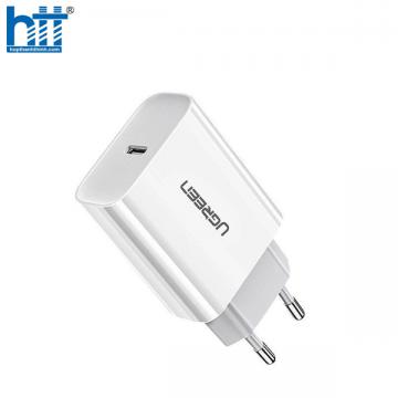 Củ sạc nhanh 20W chuẩn USB-C PD hỗ trợ QC 4.0 Ugreen 60450 cao cấp (EU)