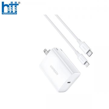 Bộ củ sạc nhanh 20W kèm cáp Type-C to Lightning dài 1M Ugreen 70293 cao cấp (US)