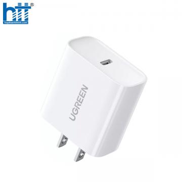 Ugreen 60467 30W bộ sạc 2 cổng sạc USB type C và A màu trắng CD170 20060467