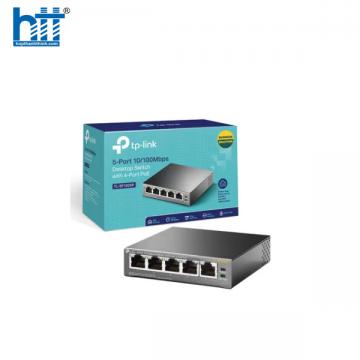 Switch TP-Link TL-SF1005LP (10/100Mbps/ 5 Cổng/ 4 cổng PoE/ Vỏ Thép)