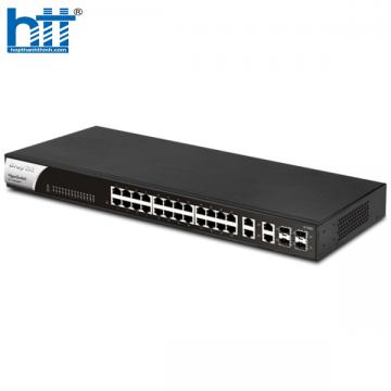 Thiết bị mạng DrayTek VigorSwitch G1282 (24 port LAN Gigabit +4 SFP port gigabit)