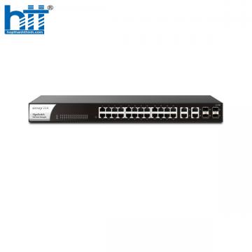 Thiết bị mạng DrayTek VigorSwitch G1282 (24 port LAN Gigabit +4 SFP port gigabit)