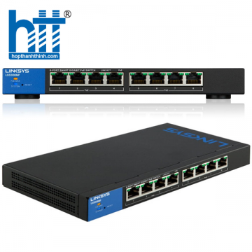 Linksys LGS308P 8-Port Business Gigabit Smart Switch POE+