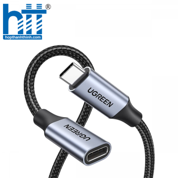 Ugreen 80810 0,5M 3.1 gen2 Mở rộng USB Loại C Thunderbolt3 hỗ trợ Cáp đen 4k 60hz US372 10080810