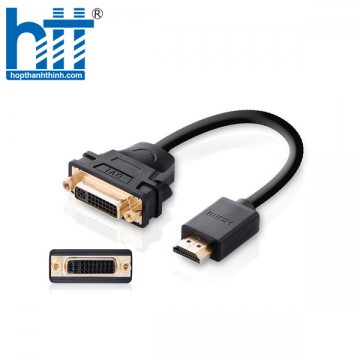 Ugreen 10137 5M màu Đen Cáp chuyển đổi HDMI sang DVI 24 + 1 thuần đồng HD106 20010137