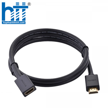 Ugreen 10140 0.5M màu Đen Cáp tín hiệu HDMI nối dài hỗ trợ 4K x 2K HD107 20010140