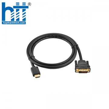Ugreen 10165 12M màu Đen Cáp chuyển đổi HDMI sang DVI 24 + 1 thuần đồng HD106 20010165