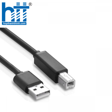 Ugreen 10329 5M màu Đen Cáp USB 2.0 sang USB B máy in US104 20010329