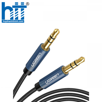 Ugreen 10684 0.5M màu Xanh Cáp âm thanh 2 đầu 3.5mm dương AV112 20010684