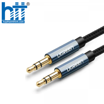 UGREEN 10686 1.5M MÀU XANH CÁP ÂM THANH 2 ĐẦU 3.5MM DƯƠNG AV112